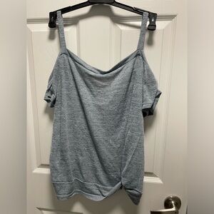 SHEIN Light Gray Knit Top